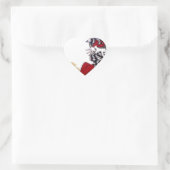 Cosmic Gaze: Elf op de maan avontuur Hart Sticker (Tas)