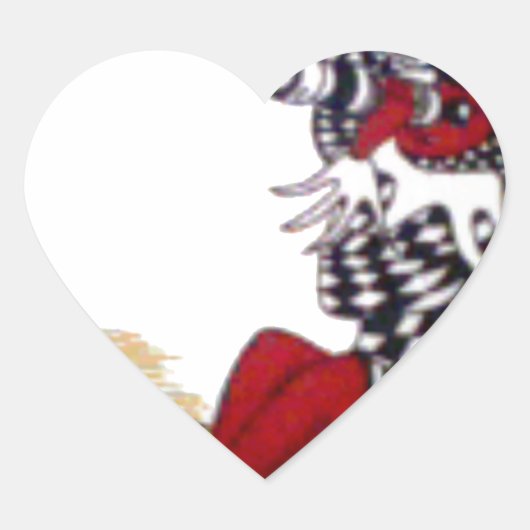 Cosmic Gaze: Elf op de maan avontuur Hart Sticker (Voorkant)