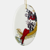 Cosmic Gaze: Elf op de maan avontuur Keramisch Ornament (Rechts)