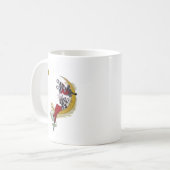 Cosmic Gaze: Elf op de maan avontuur Koffiemok (Voorkant links)