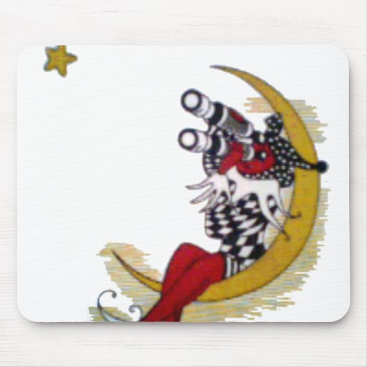 Cosmic Gaze: Elf op de maan avontuur Muismat (Voorkant)