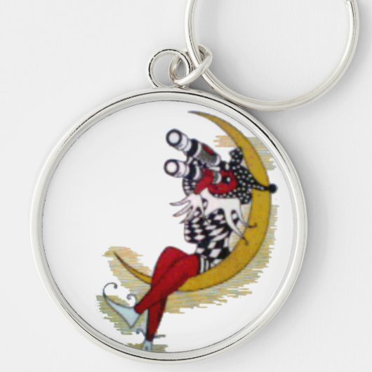 Cosmic Gaze: Elf op de maan avontuur Sleutelhanger (Voorkant)