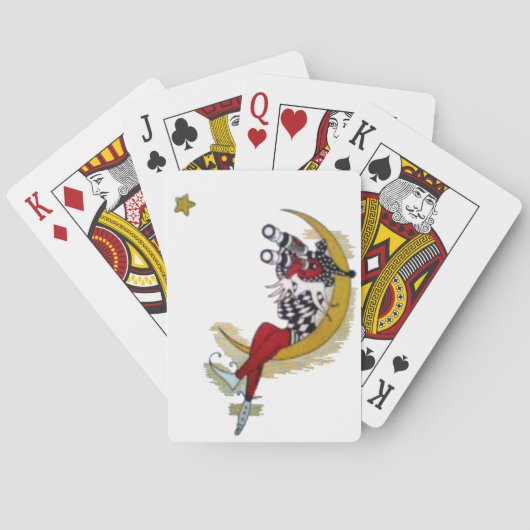 Cosmic Gaze: Elf op de maan avontuur Speelkaarten (Achterkant)