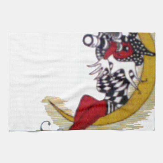 Cosmic Gaze: Elf op de maan avontuur Theedoek (Horizontaal)