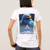 Cosmic-geïnspireerde geometrische leeuw embleem T- T-shirt (Achterkant)