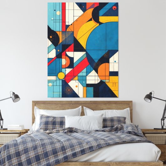 Cosmic Geometry Canvas Afdruk (Insitu (Slaapkamer))