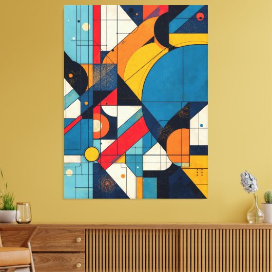 Cosmic Geometry Canvas Afdruk (Insitu (Woonkamer))