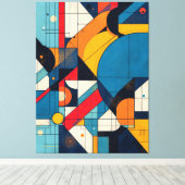 Cosmic Geometry Canvas Afdruk (Insitu (Houten vloer))