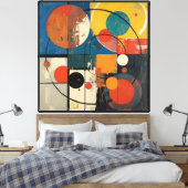 Cosmic Geometry Canvas Afdruk (Insitu (Slaapkamer))