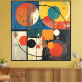 Cosmic Geometry Canvas Afdruk (Insitu (Woonkamer))