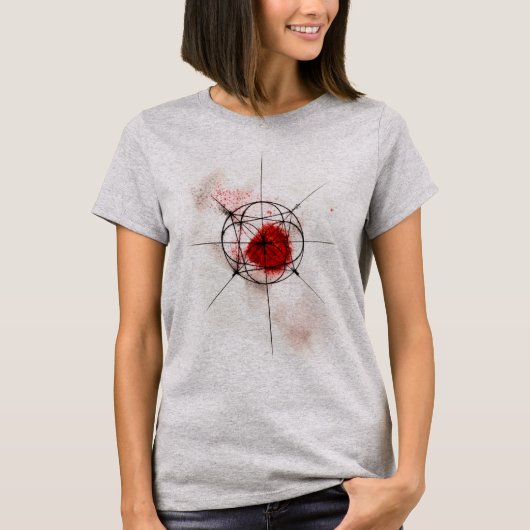 Cosmic Geometry Red T-shirt (Voorkant)