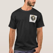 Cosmic Geometry: The Celestial Lion Emblem T-shirt (Voorkant)