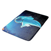 Cosmic Ghost in Space Design Badmat (Gekanteld)