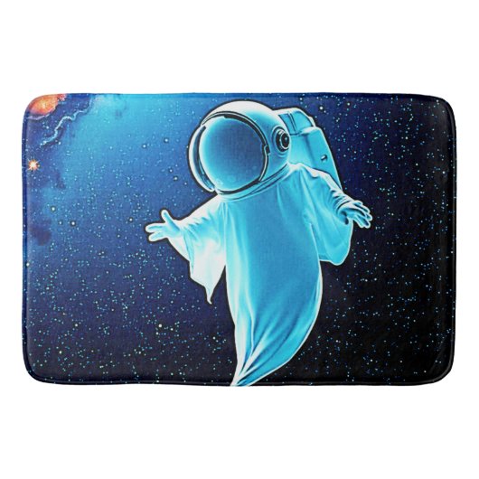 Cosmic Ghost in Space Design Badmat (Voorkant)