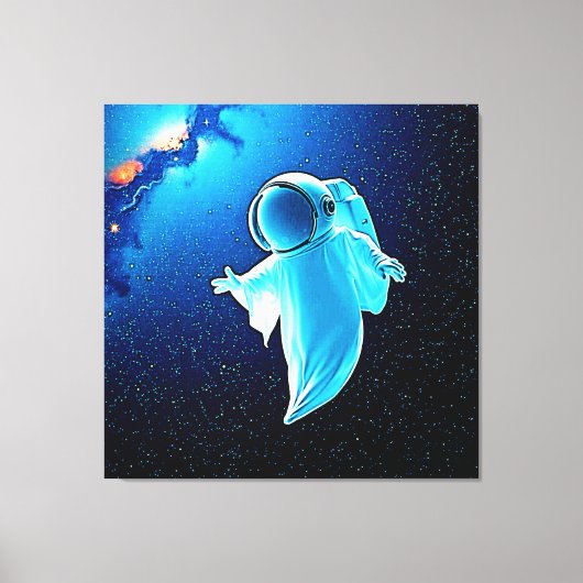 Cosmic Ghost in Space Design Canvas Afdruk (Voorkant)