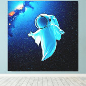 Cosmic Ghost in Space Design Canvas Afdruk (Insitu (Houten vloer))
