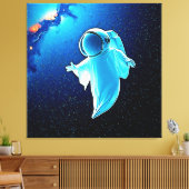 Cosmic Ghost in Space Design Canvas Afdruk (Insitu (Woonkamer))
