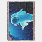 Cosmic Ghost in Space Design Deken (Voorkant Verticaal)