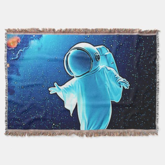 Cosmic Ghost in Space Design Deken (Voorkant)