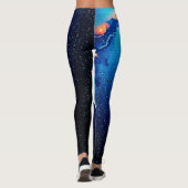 Cosmic Ghost in Space Design Leggings (Achterkant)