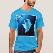 Cosmic Ghost in Space Design T-shirt (Voorkant)