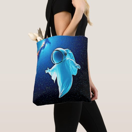 Cosmic Ghost in Space Design Tote Bag (Dichtbij)