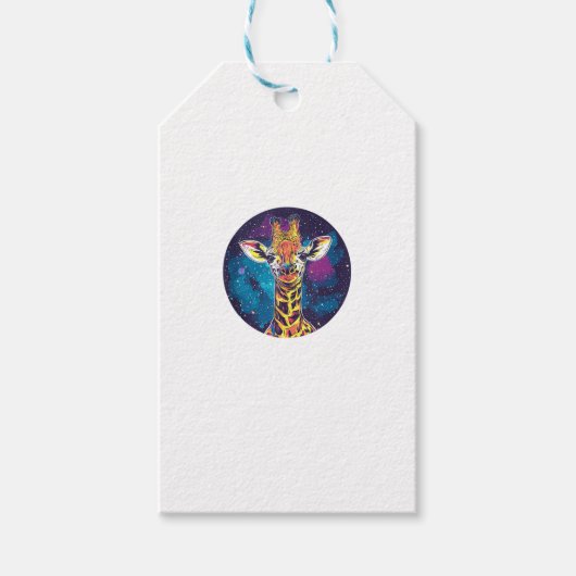 Cosmic Giraffe Universe Adventure Cadeaulabel (Voorkant)