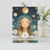 Cosmic Girl Boho Maan Cadeaubon (Staand voorkant)