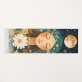 Cosmic Girl Boho Maan & Madelief Illustratie Op Ma Yogamat (Voorkant (horizontaal))