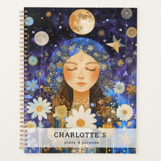 Cosmic Girl Boho Maan Planner (Voorkant)