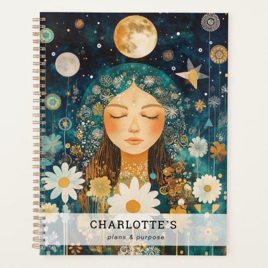 Cosmic Girl Boho Maan Planner (Voorkant)