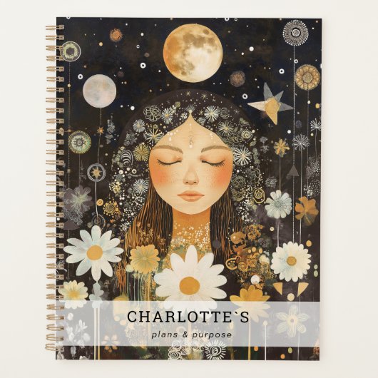 Cosmic Girl Boho Maan Planner (Voorkant)