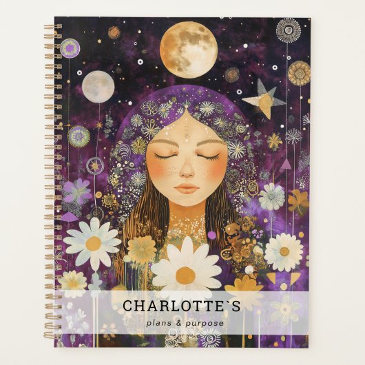Cosmic Girl Boho Maan Planner (Voorkant)