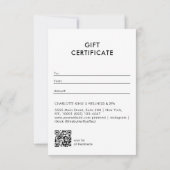 Cosmic Girl Boho Moon QR Code Gift Certificate (Achterkant)