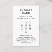 Cosmic Girl Boho Moon Salon Loyalty Visitekaartje (Achterkant)