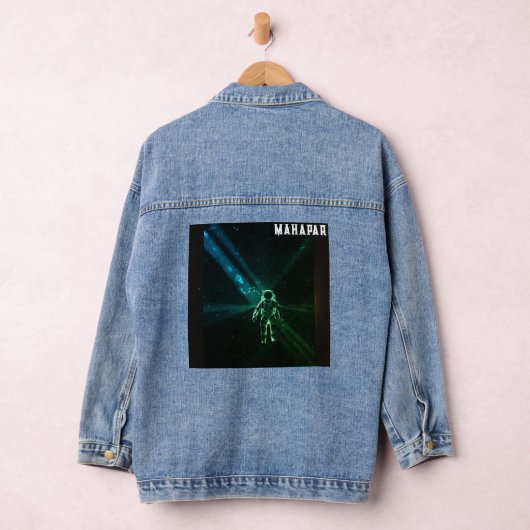 Cosmic Glow Astronaut 🚀🌌 Denim Jacket (Hangar)