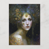 Cosmic Goddess Fantasy Art Briefkaart (Voorkant)
