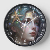 Cosmic Goddess Fantasy Art Clock (Voorkant)