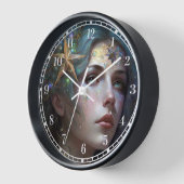Cosmic Goddess Fantasy Art Clock (Hoek)
