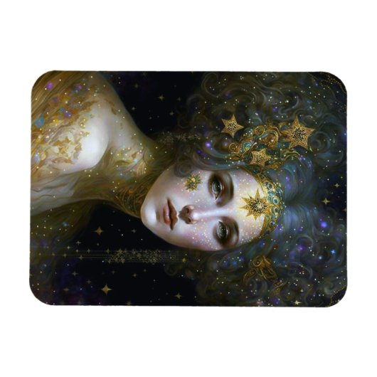 Cosmic Goddess Fantasy Art Magneet (Horizontaal)