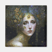 Cosmic Goddess Fantasy Art Magneet (Voorkant)