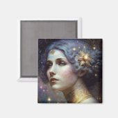 Cosmic Goddess Fantasy Art Magnet (Voorkant / Achterkant)