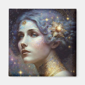 Cosmic Goddess Fantasy Art Magnet (Voorkant)