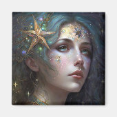 Cosmic Goddess Fantasy Art Magnet (Voorkant)