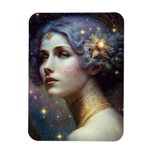 Cosmic Goddess Fantasy Art Magnet Magneet (Verticaal)