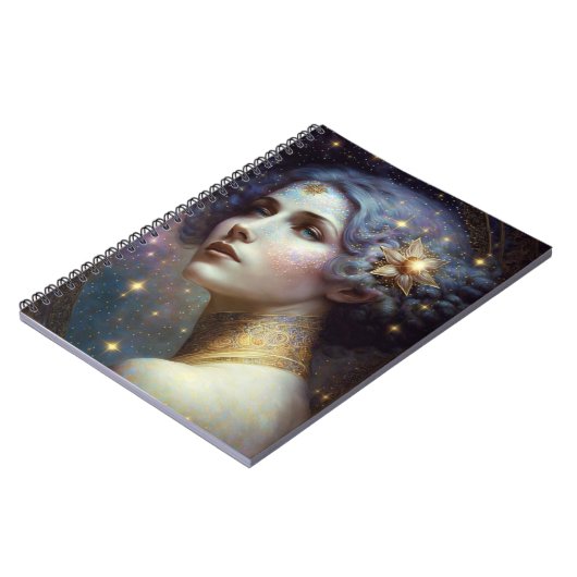 Cosmic Goddess Fantasy Art Notitieboek (Linkerzijde)