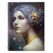 Cosmic Goddess Fantasy Art Notitieboek (Voorkant)