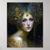 Cosmic Goddess Fantasy Art Poster (Voorkant)