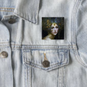 Cosmic Goddess Fantasy Art Vierkante Button 5,1 Cm (In situ)