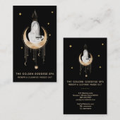 *~* Cosmic Goddess Moon Water Urn Stars Visitekaartje (Voorkant / Achterkant)